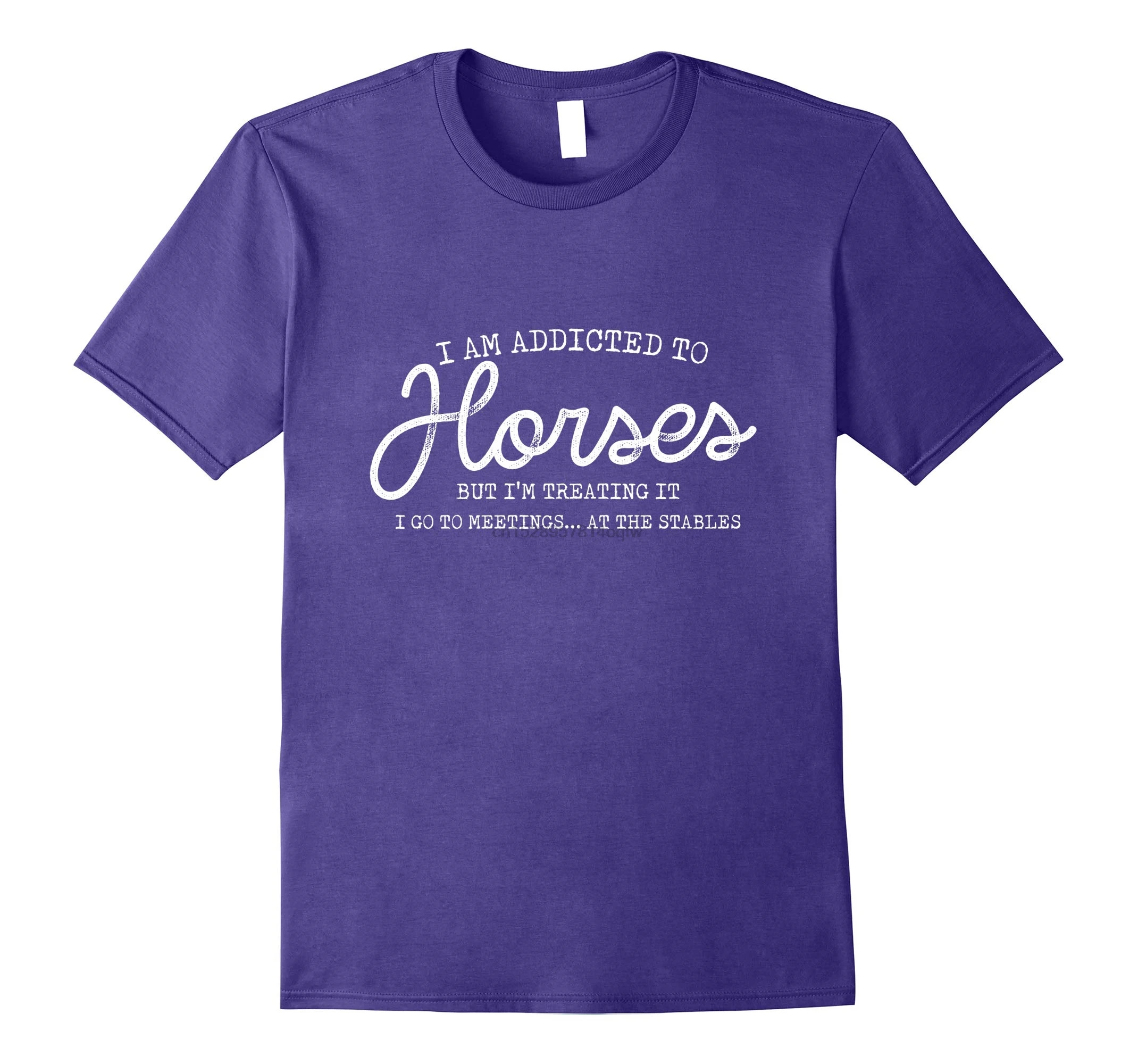 Мужская футболка I'm Addicted To Horses Going to Meetings At the Stable Tee-RT женские футболки | одежда