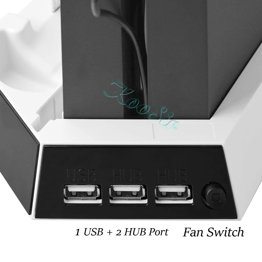 Ультратонкий охлаждающий вентилятор для консоли PS4 с зарядным радиатором