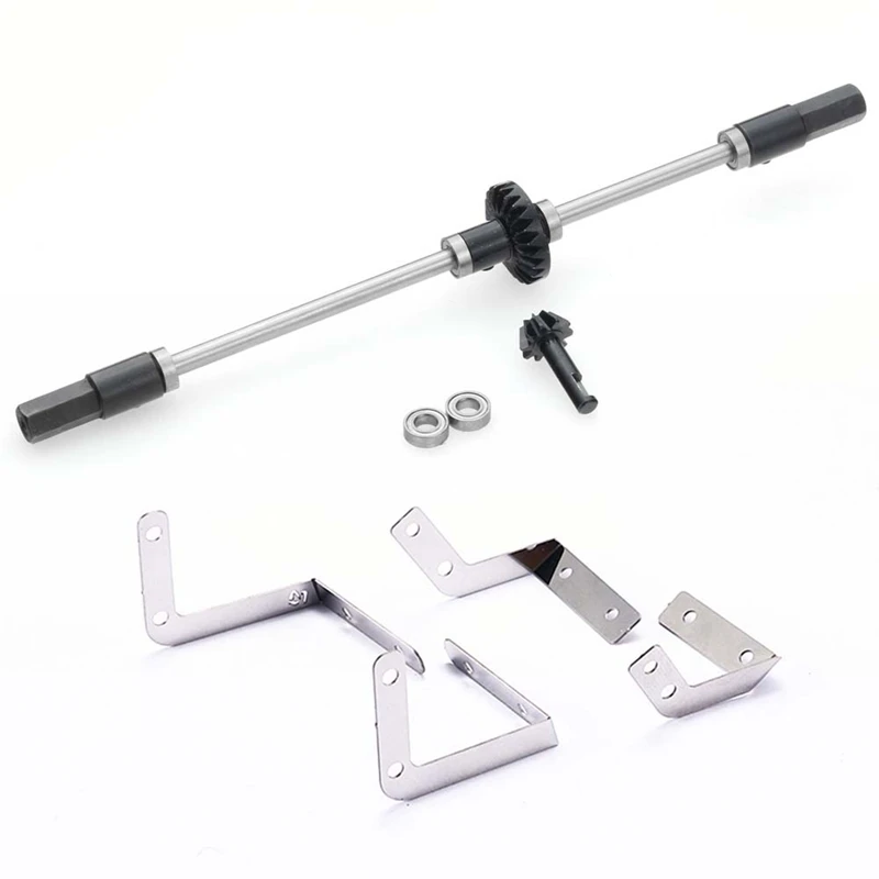

For MN D90 D91 D99S MN99S Rubber Front And Rear Fenders Mud Flaps & Steel Gear Bridge Axle Gear Steering Cup Kit