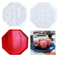 diy crystal epoxy drops mold irregular creative octagonal trays silicone mold home placer storage box mold handmade crafts