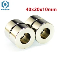 ndfeb magnet ring od 40x20x10 thick neodymium permanent magnets magnetic tube 40mm x 20mm x10mm 1 5pcs