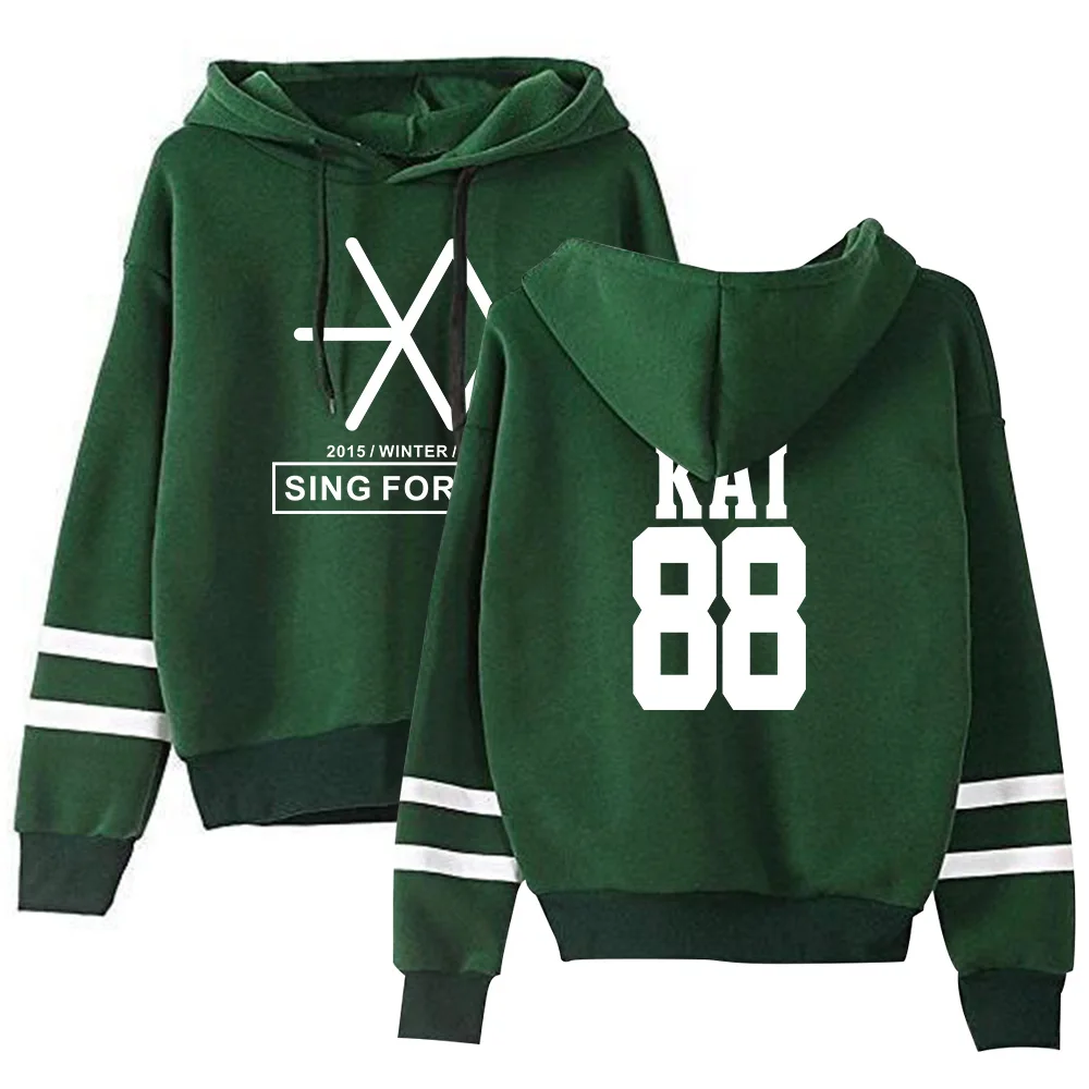 Kpop EXO милый женские худи Harajuku Повседневный Спортивный костюм Свободная Толстовка с капюшоном корейский стиль свободная толстовка с капюшоном женские флисовые толстовки