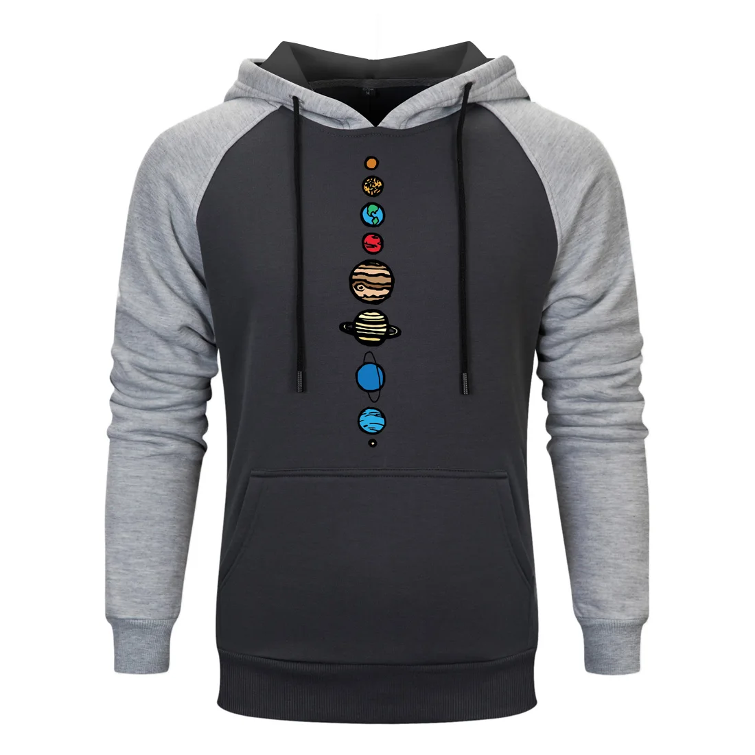 

Solar System Planets spring autumn Sportswear Raglan Hoodies Hoody Mens Fashion Colour Cartoon Harajuku 2020 New man Sweatshirts