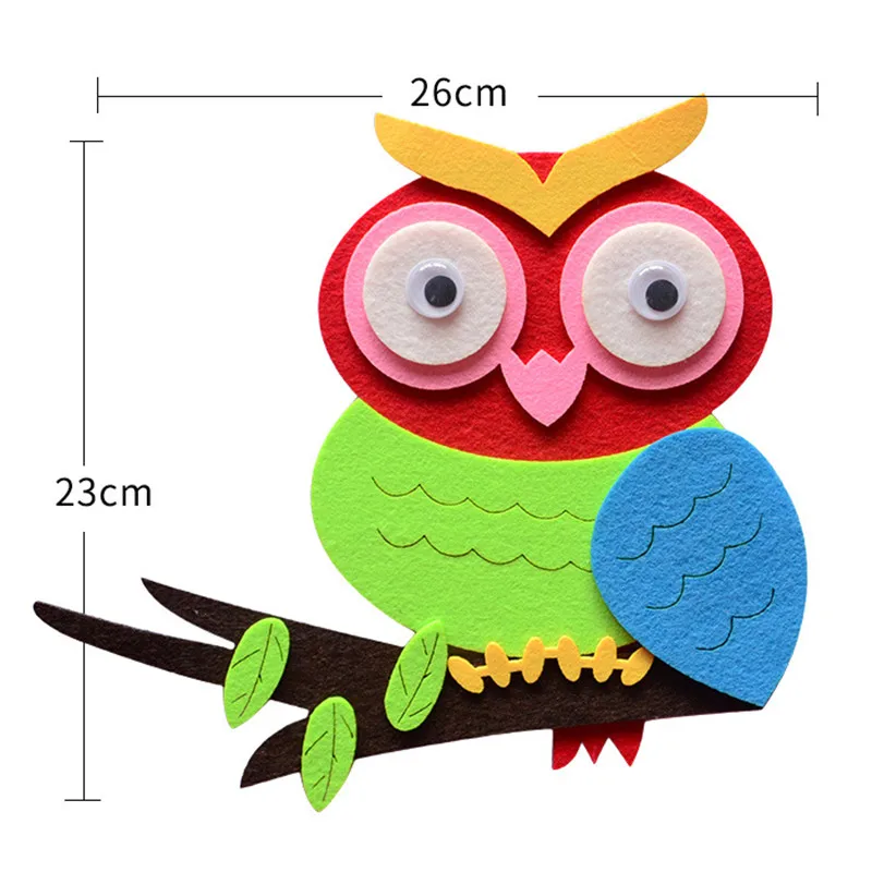 1 шт. Шерсть Войлок животные 3d настенные наклейки декоративные Сделай Сам Детская