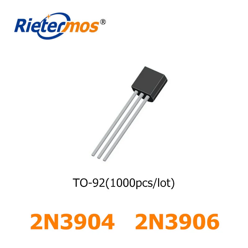 

1000PCS 2N3904 2N3906 TO-92 3906 3904 TO92 0.2A40V MADE IN CHINA