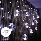 2,5 м 12 шариков, шар для желаний, креативные новогодние и рождественские пожелания, огни для рождественской елки, Рождественское украшение для дома