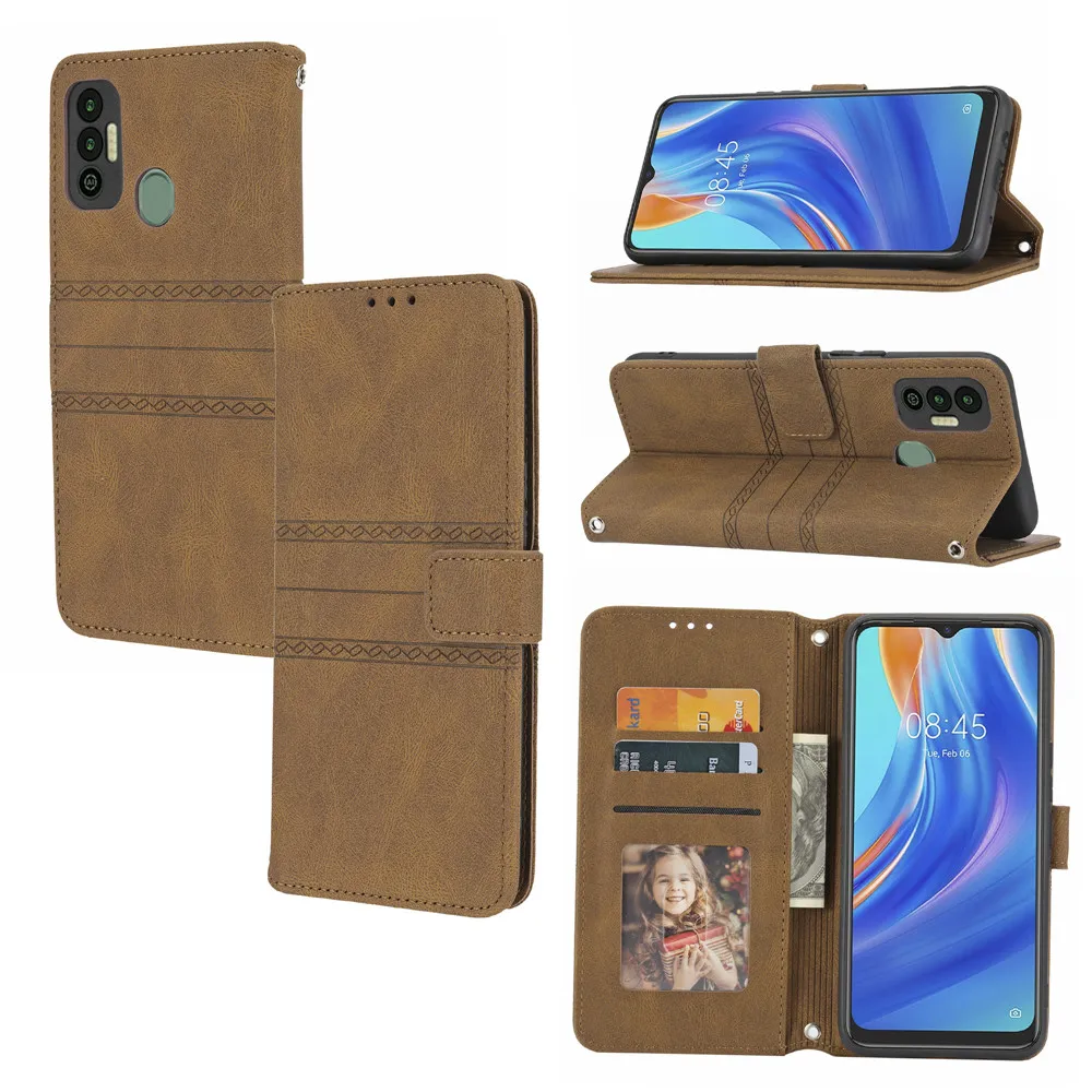 

Cute Flip Phone Case for Tecno Spark 7 Camon 17 16 Pro Wallet Card Slots Coque for Tecno Spark 7P Camon 17 Plus Shockproof Cover