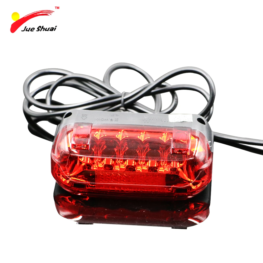

Electric Bike LED Rear Light Waterproof 36V Electric Bicycle Taillamp Safety Warning Light Cycling MTB Ebike Accessories Lamp