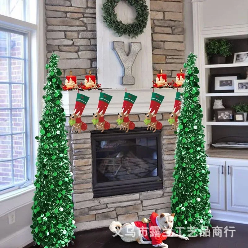 Аксессуары для украшения дома блестящая пагода рождественской елки праздничная