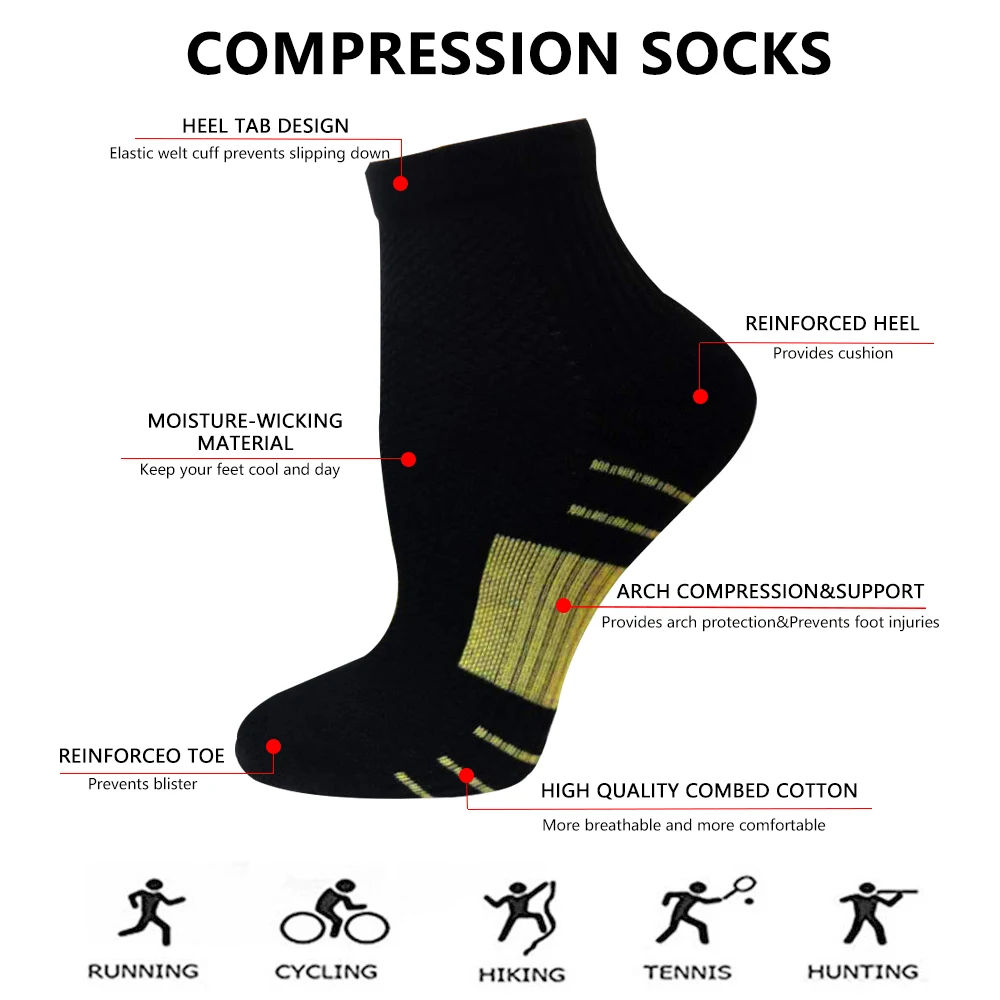 SFIT Chaussette, компрессионные носки для бега, для мужчин, дышащие баскетбольные Лыжные носки для велоспорта, теплые носки