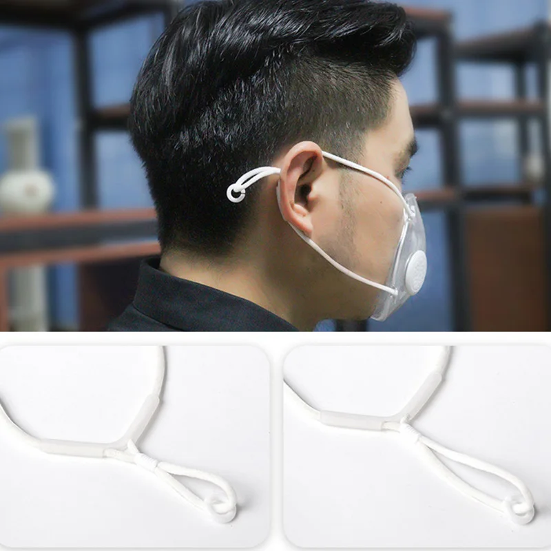 

Transparent Face Masks with 100pcs Nonwoven Filter Respirator Anti dust Mouth Mask Anti PM2.5 95% Filtration Mouth Shields