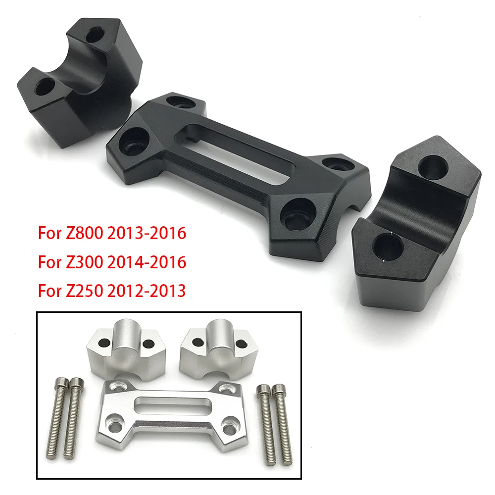 

For Kawasaki Z250 Z300 Z800 Z 250 300 800 2013-2016 Motorcycle HandleBars Risers Handle Handlebar Heightening Kit Clamp Adapter