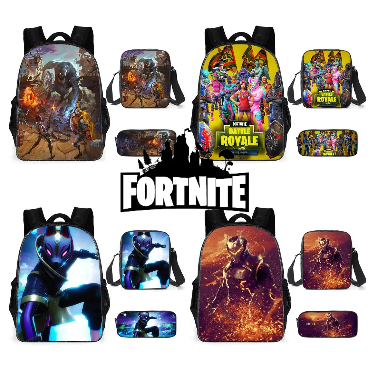 

FORTNITE Battle Royale Backpack Victory Children's 3D Cartoon Schoolbag For Primary School Comfortable Laptop Backpack Unisex