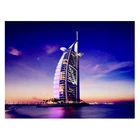 Яркая алмазная живопись YI, пейзаж, полная квадратнаякруглая Алмазная вышивка, Дубай, здание стразы, набор ручной работы, домашний декор