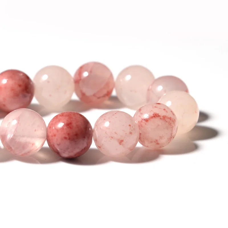 

4/6/8/10/12mm Natural Stone Red Persian Jade Beads Round Loose Beads For Needlework Jewelry Making DIY Bracelet Accessories 15''