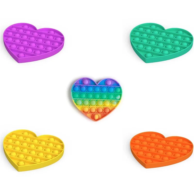 

Cute Funny Colored Fidget Toys Push Pops It Bubble Sensory Autism Needs Squishy Squeeze Anti-stress Stress Reliever Adult Toys