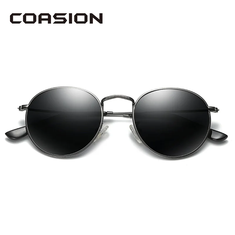 Круглые поляризационные солнцезащитные очки COASION для женщин и мужчин