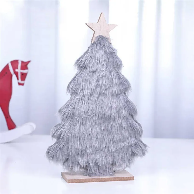 

Wooden Mini Christmas Tree Decorations Desktop Ornaments Christmas Decorations For Home Party New Year Gift Navidad 30SEP25