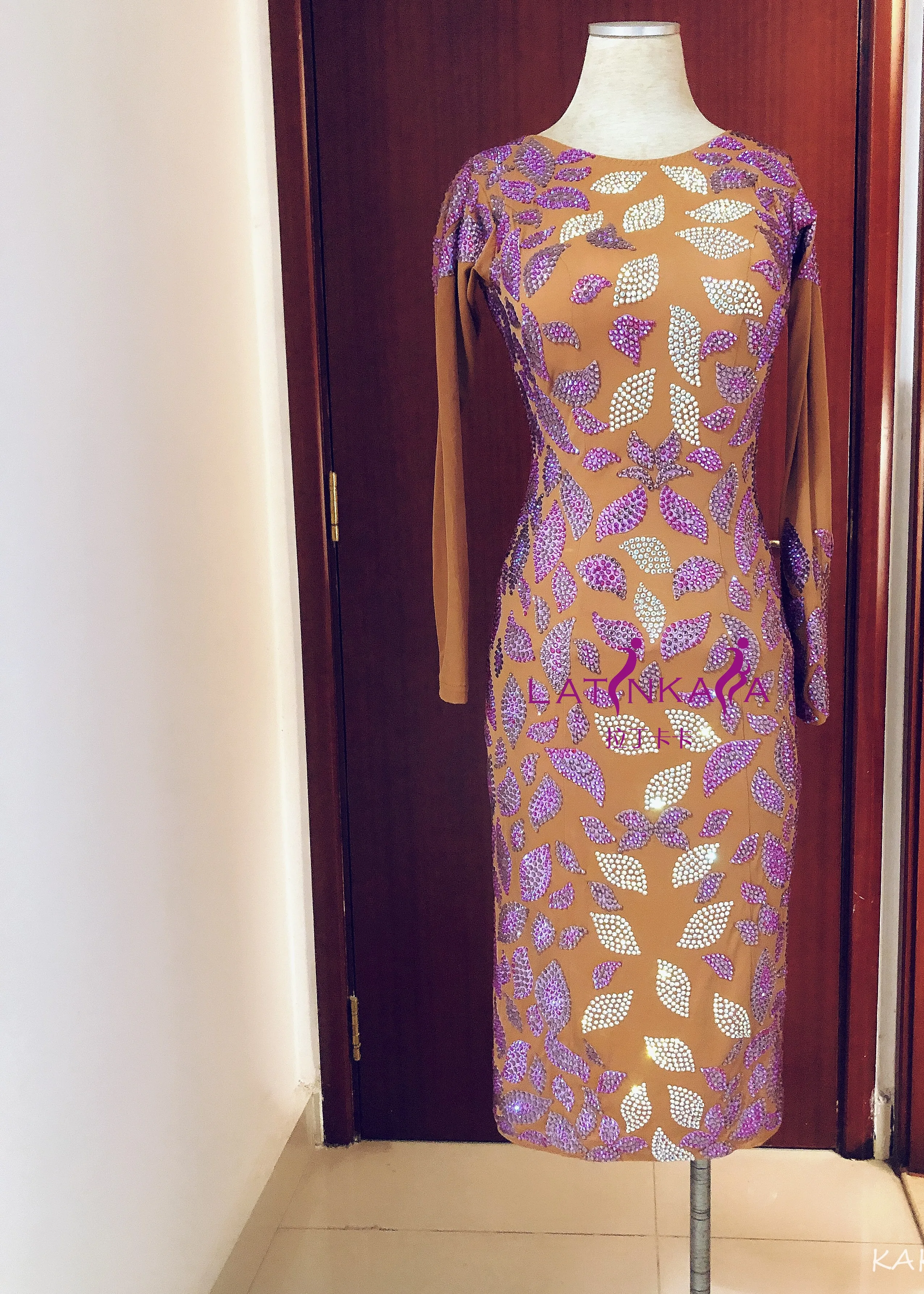 KAKA Женская Одежда для танцев платье латинских девочек сальсы Танго самбы румбы