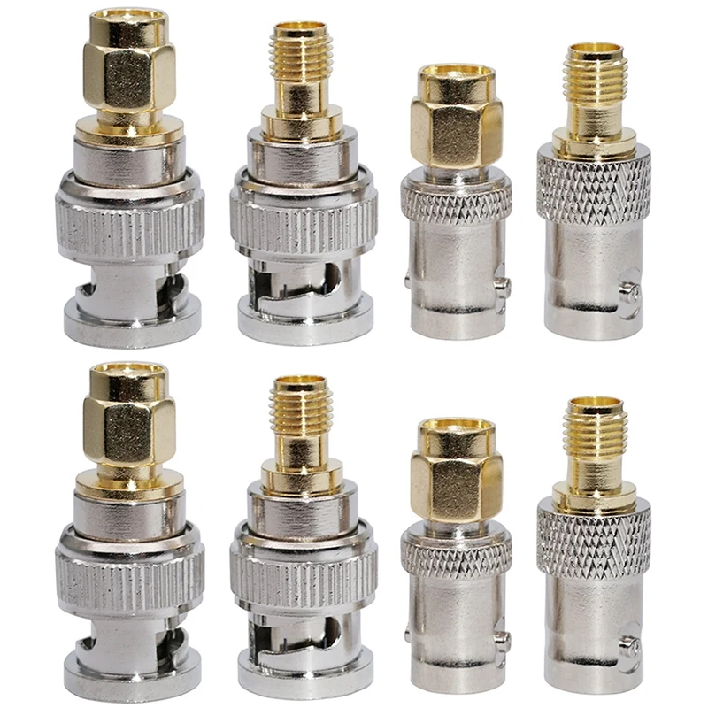 Комплекты SMA BNC 2 комплекта RF коаксиальный адаптер штекер гнездо разъем 8