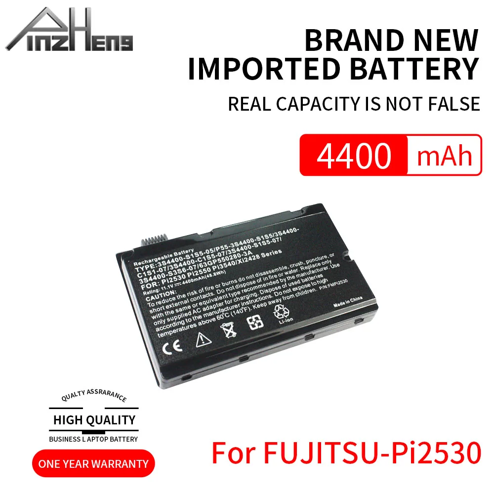 Аккумулятор PINZHENG 4400 мАч для ноутбука FUJITSU SIEMENS xi2428 Pi2530 Сменный аккумулятор