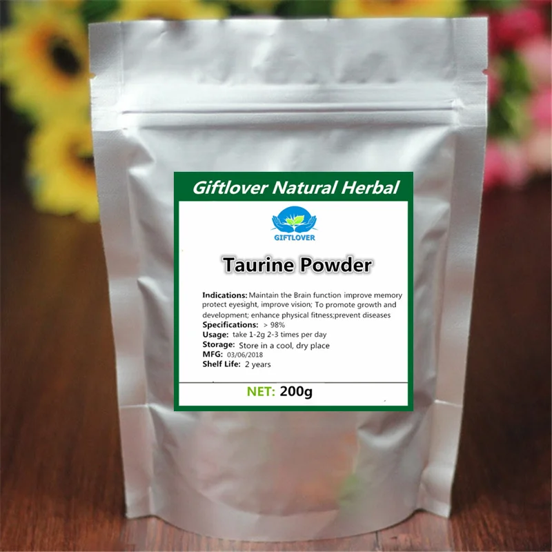 Пищевой порошок таурина 100% поддержка функции мозга улучшение памяти и