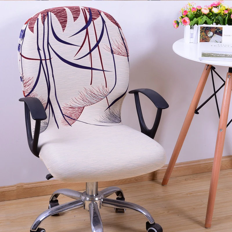 Chair Cover Office Computer Spandex Stretch Swivel Rotate Seat Antimacassar Covers | Дом и сад