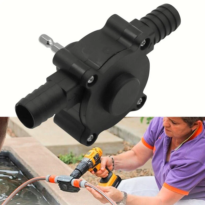 

Portable Electric Drill Pump Diesel Oil Fluid Water Pump Mini Hand Self-priming Liquid Transfer Pumps Home Garden Outdoor Tool