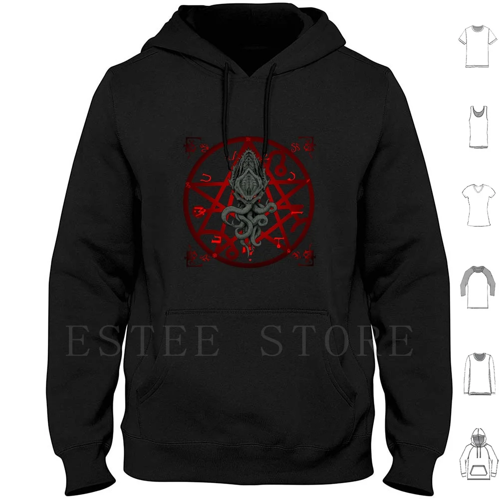 

Rise Of Cthulhu Hoodies Long Sleeve Cthulhu Cosmicism Horror Necronomicon Dead Death Dream Cosmos Squid