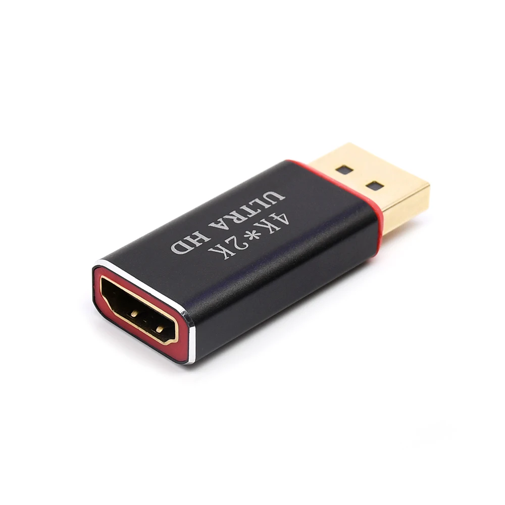 

4k DP к HDMI-совместимый адаптер DisplayPort DP источник к HDMI-совместимым раковине отображает 4K 30 Гц Ultra HD адаптер