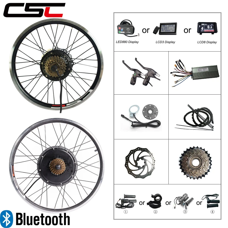 Электрический Велосипед Комплект 36 В 250 Вт 350 500 48 1000 1500 EBike Kit Колесо Концентратор
