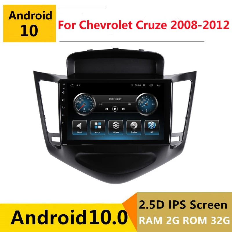 Автомагнитола 2 Гб ОЗУ Android для Chevrolet Cruze J300 2008 2009 2010 2011 2012 радио навигация GPS