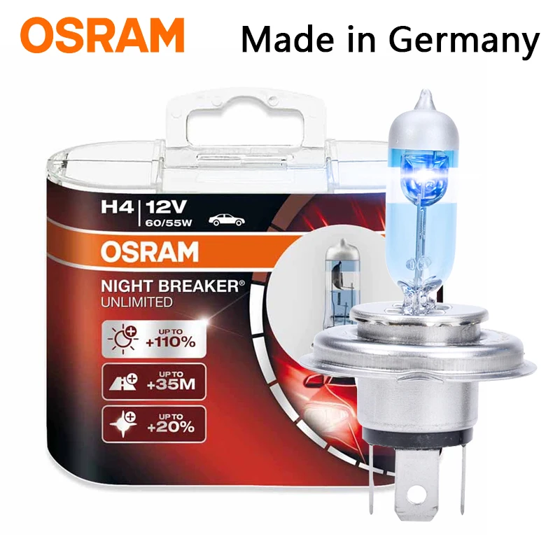 Лампа для автомобильных фар OSRAM Night Breaker H4 12 В 55/60 Вт дальний и ближний свет