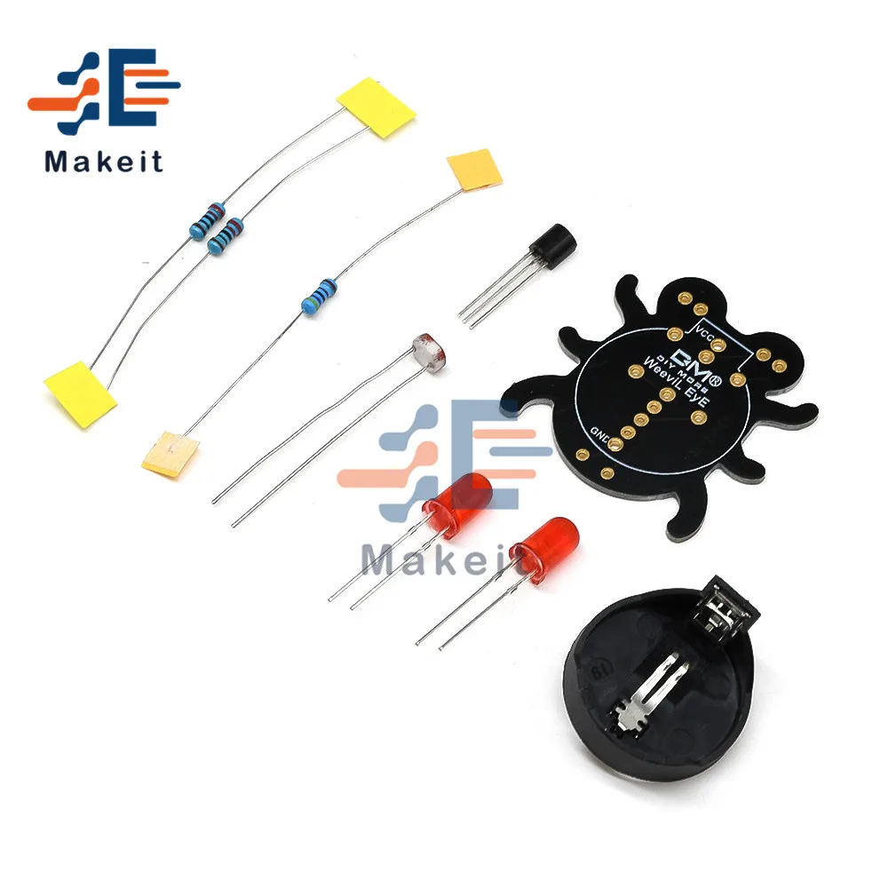 Набор электронный сделай сам для начинающих Weevil Eye обучающий паяльный набор