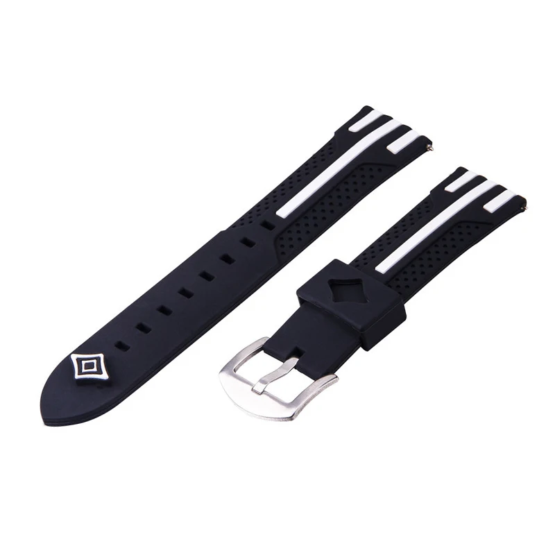 22 мм силиконовый браслет ремешок для Huami Amazfit GTR 47 мм Pace Stratos сменный спортивный ремешок для huawei Watch GT Honor Magic Dream - Цвет: Style 2-Black white