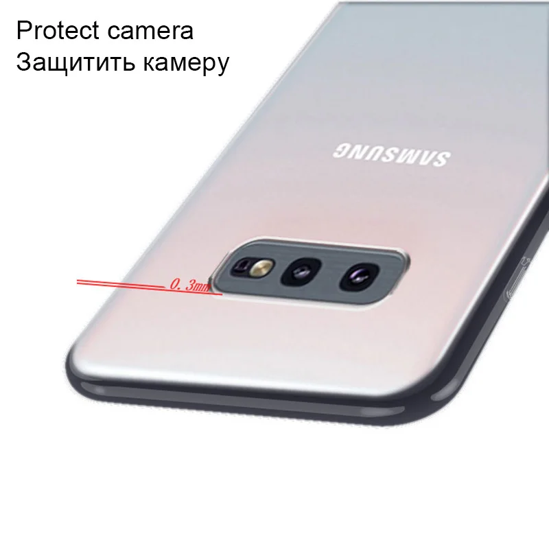 Силиконовый мягкий прозрачный чехол для Samsung Galaxy S5 S6 S7 Edge S8 S9 S10 Lite S20 Plus Ultra Note 5 8 9 10