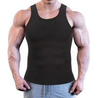 men waist trainer vest workout tops slimming shirt weight loss body shaper compression tanks under base layer sport undershirt