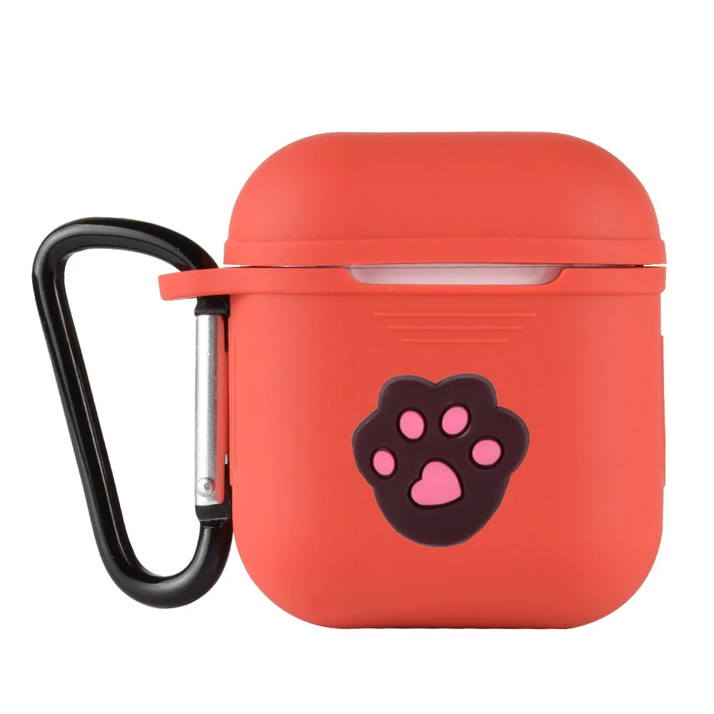 3D милый мультяшный узор чехол для наушников силиконовые чехлы Apple Airpods с защитой