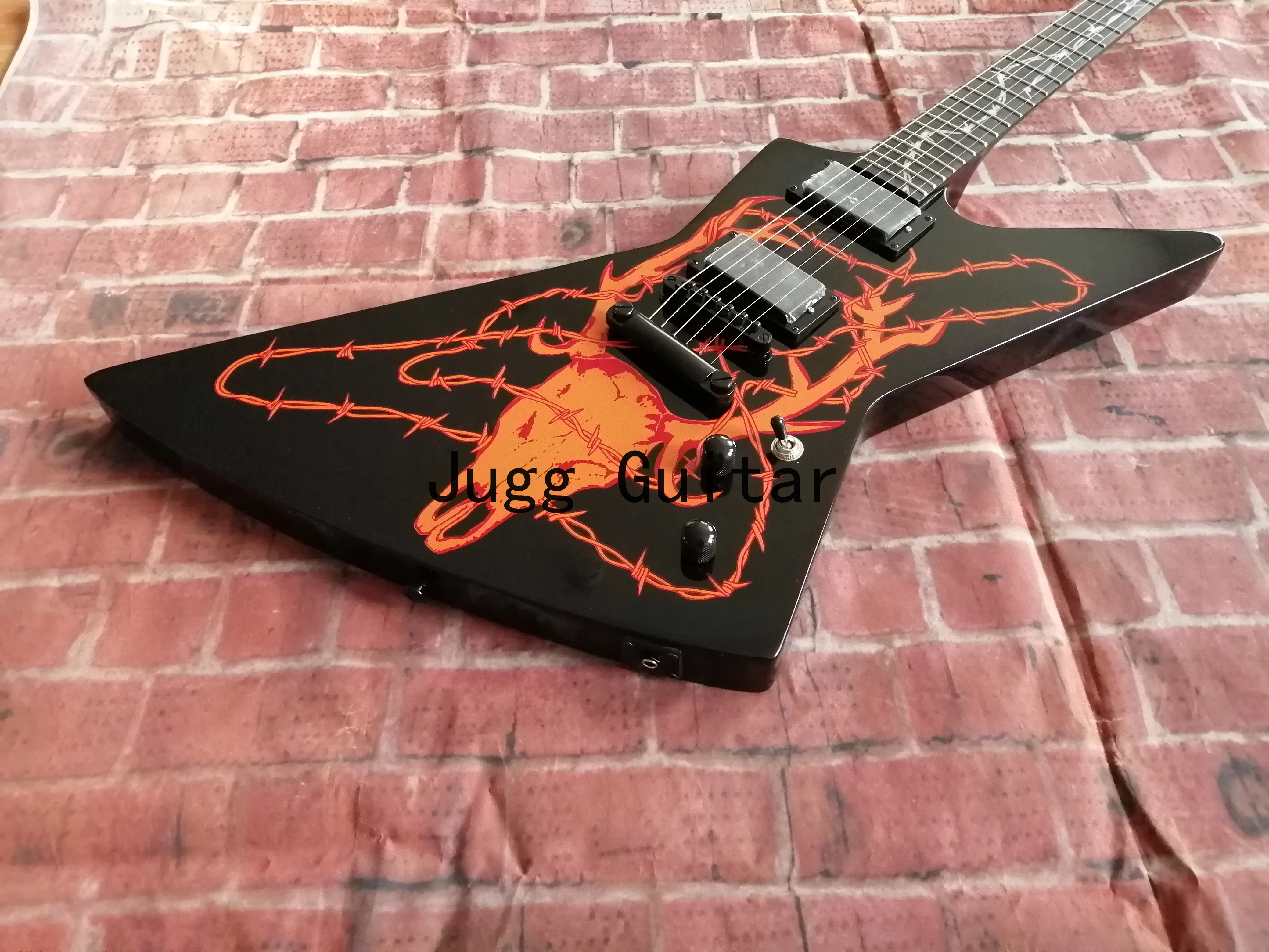 Супер редкая 1996 Джеймс Хэтфилд деревянная горелка Лось череп MX-250 Black Explorer