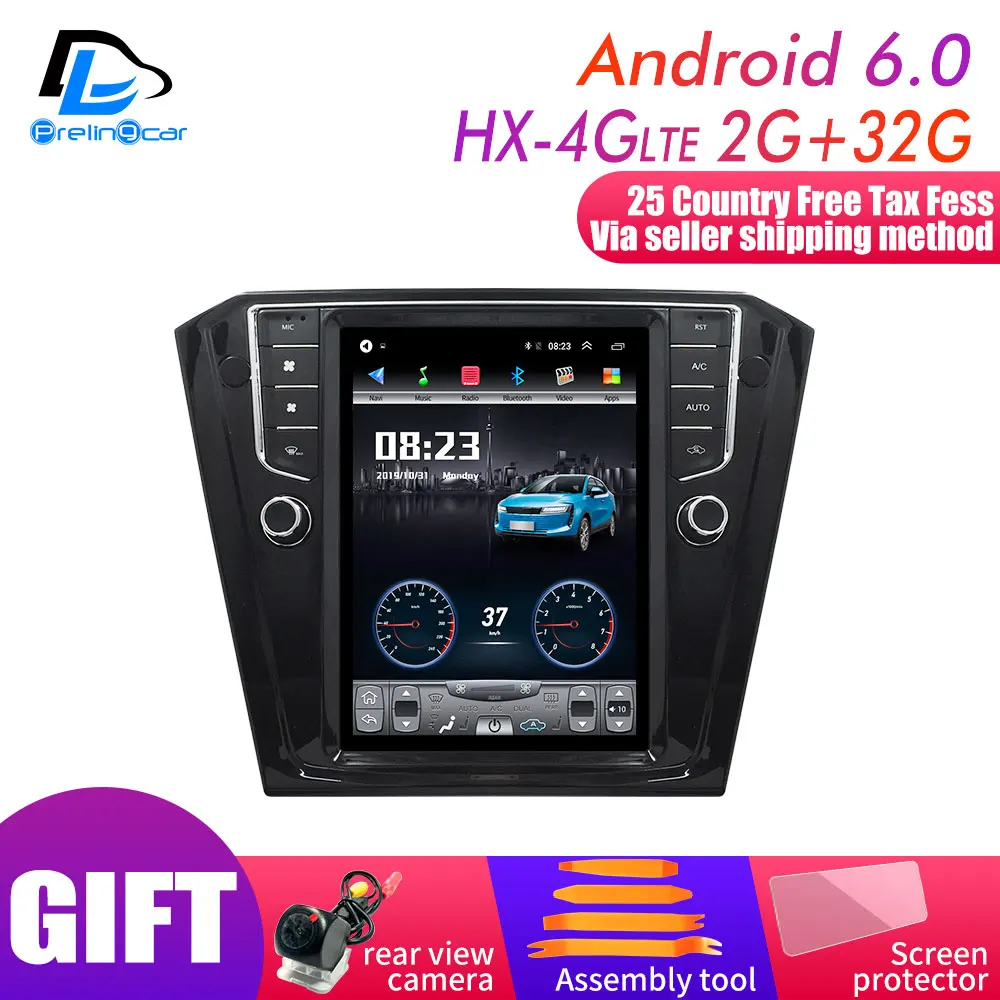 HX-4G 2G32G 4G Lte вертикальный экран android Мультимедиа Видео Радио плеер для volkswagen Passat B8 sedan лет Навигация стерео - Цвет: HX-4G 2G32G