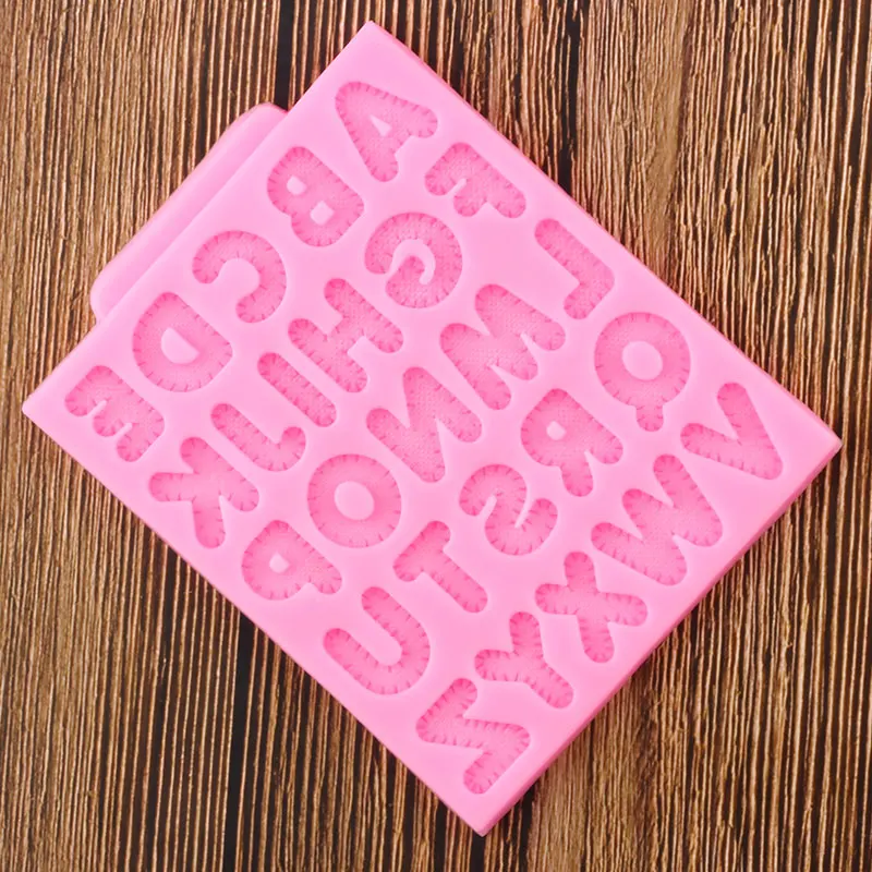 3D Knitting Letters Silicone Mold DIY Cake Decorating Tools Cupcake Topper Fondant Molds Candy Clay Chocolate Gumpaste Moulds | Дом и сад