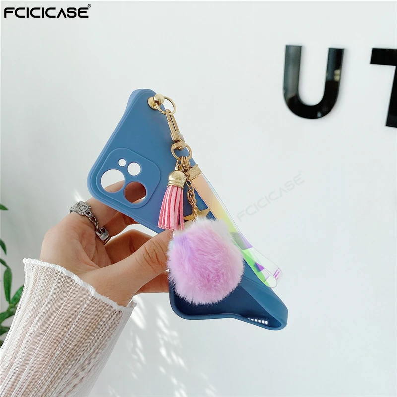 hair ball pendant phone case for oppo reno 5 lite 4z 4f 2z 3 pro 6 5g find x3 accessories back cover free global shipping