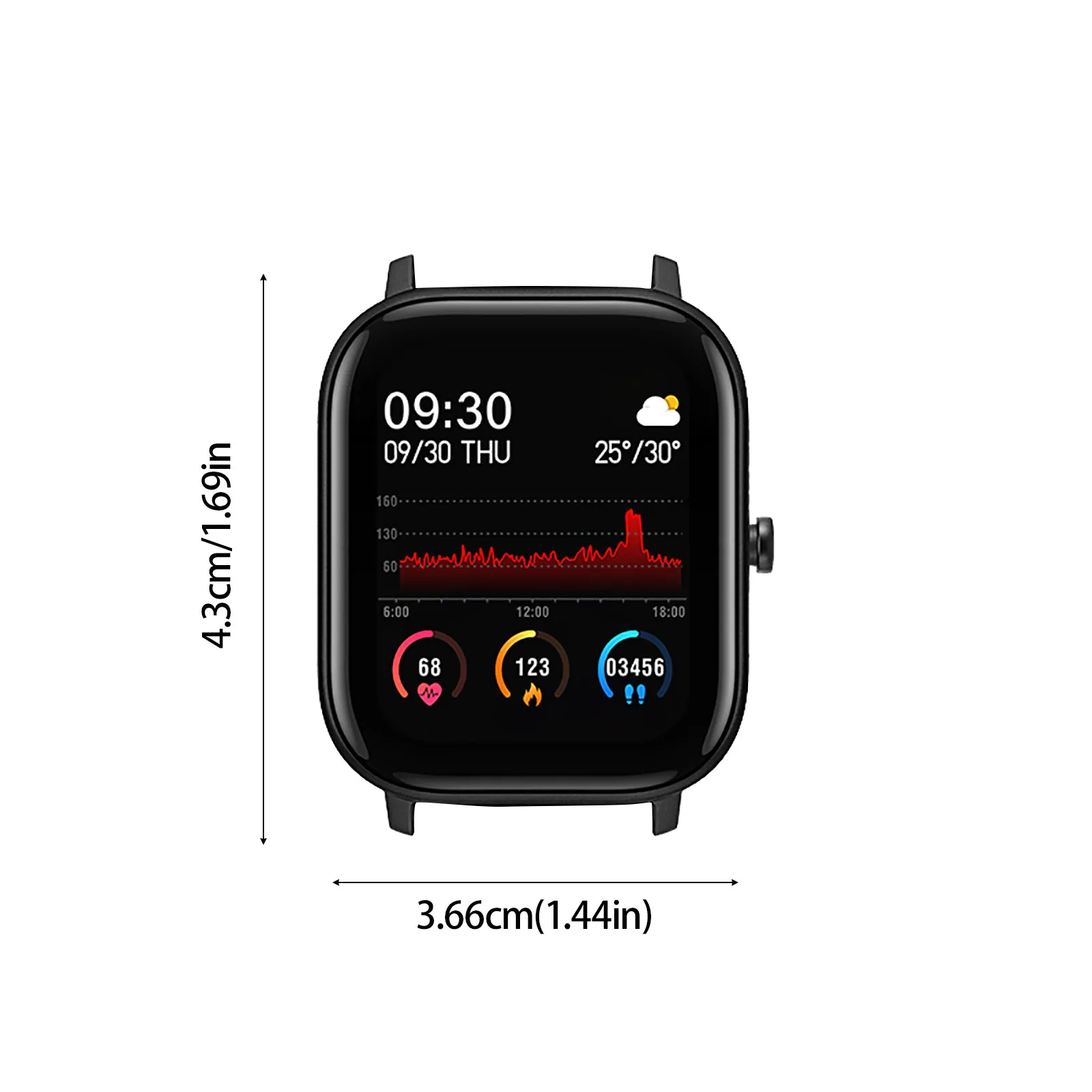 

P9 Sports Smart Watch Metal Case Men Woman Full Smartwatch IP67 waterproof Heart Rate Sleep Monitor For iOS Android phone