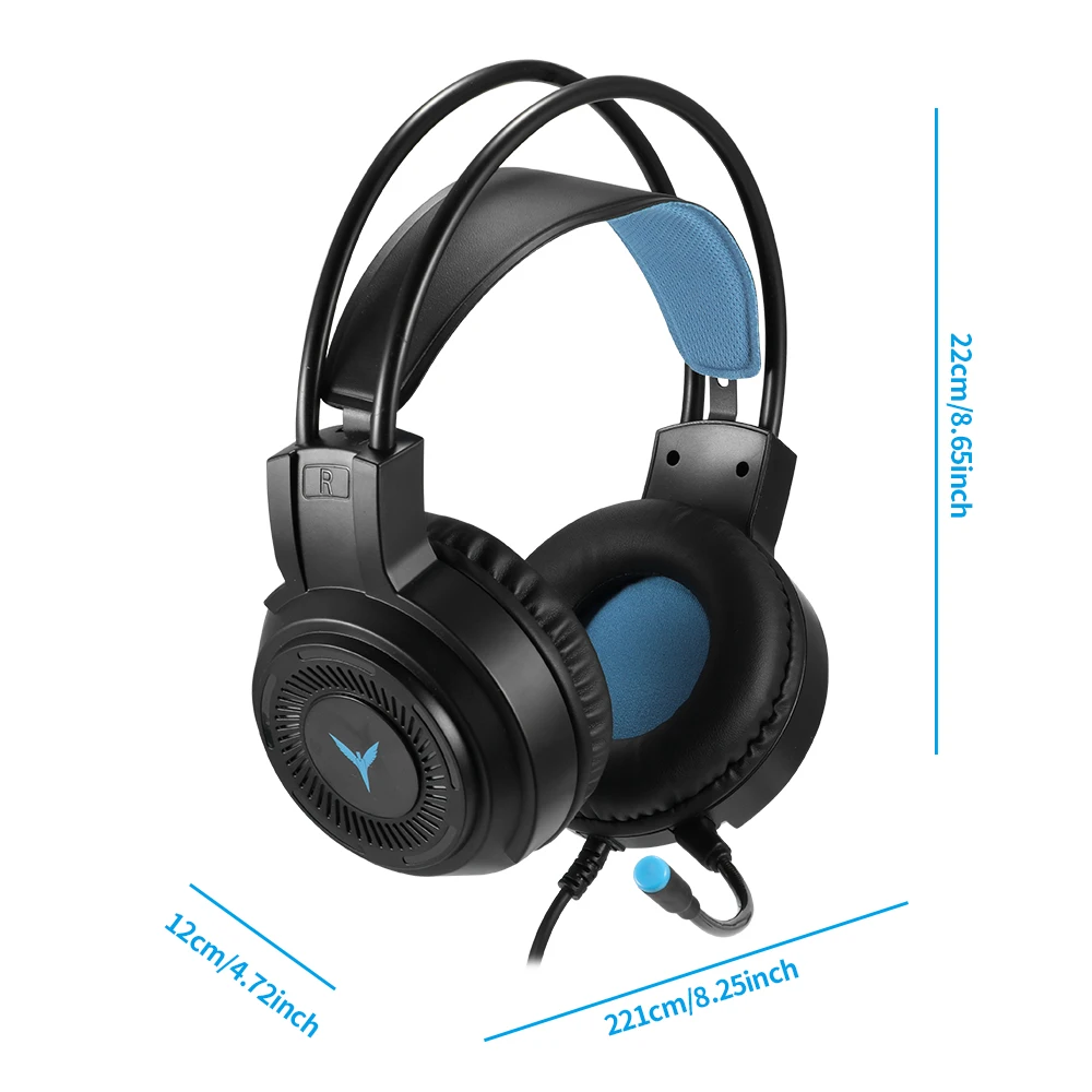 

FORNORM Wired Bass Headphones 3.5mm With Mic For Mobile Phone PC Laptop Hifi Earphone Computer Gaming Headset Stereo