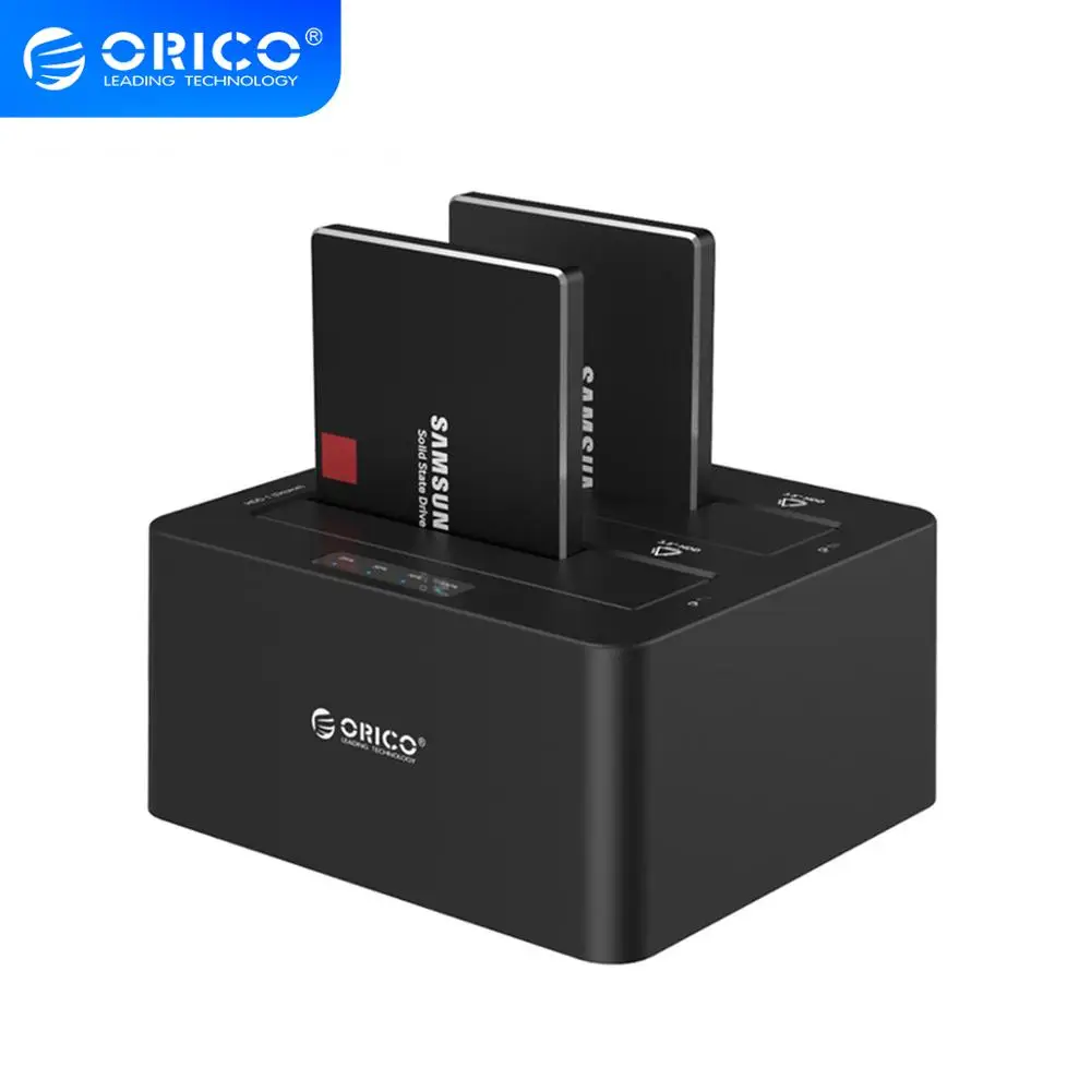 ORICO 6629US3 C 2 Bay SATA до USB3.0 внешний жесткий диск Док станция для 5/3.5HDD с