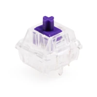gateron zealio v2 switch tactile 62g 65g 67g 78g 5pin smd rgb mx stem switch for mechanical keyboard purple colorway