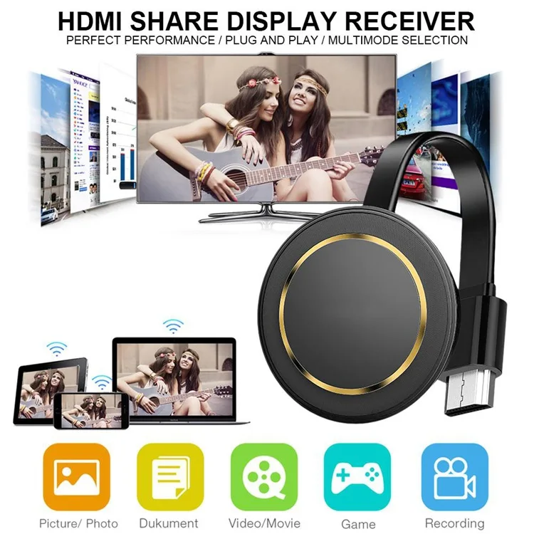 

ТВ-приемник 2,4G, 1080P, экран Mira, G14 дисплей, приемник, HDMI-совместимый, модель Miracast, зеркальный адаптер для телевизора, Anycast, Android, IOS