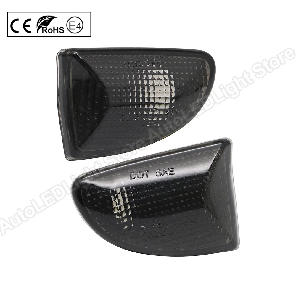 2X черные боковые габаритные огни поворотники OEM для Smart Fortwo 451 MK1 и MK2 2007 2008 2009 2010 2011