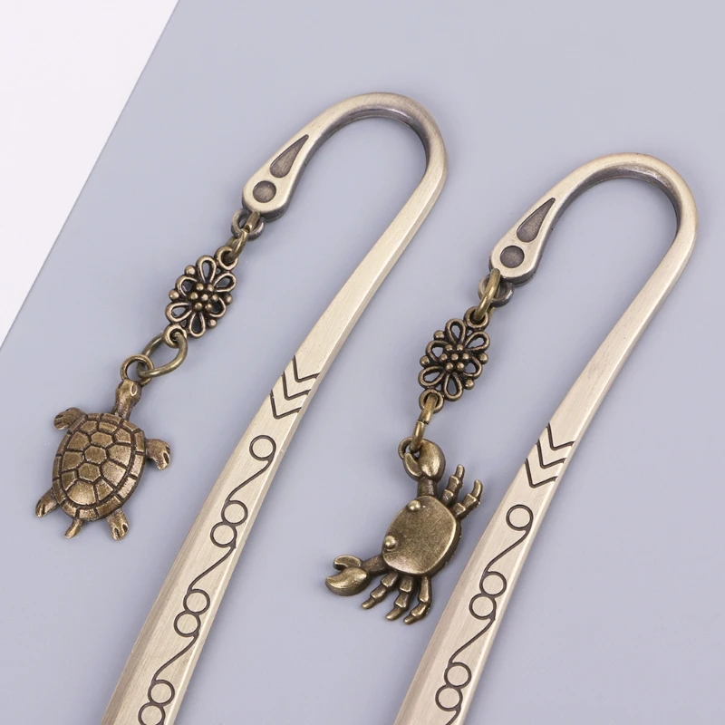 

G92E Creative Cute Vintage Animal Design Metal Bookmark For Book School Student Gift