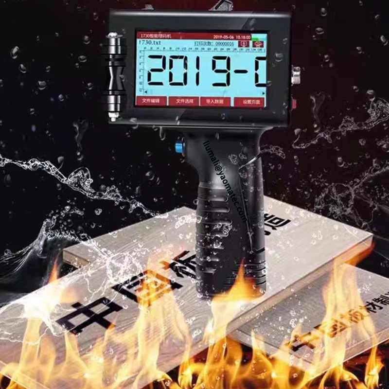 

Онлайн QR-код YAOMATEC 12,7 мм, дата, номер, логотип, этикетка на дату истечения срока годности, портативный ручной струйный термопринтер